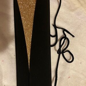 Black and Gold Glitter Clutch